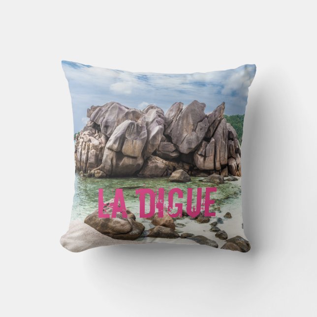 Anse Cocos Seychelles La Digue Beach-gåva Kudde (Framsida)