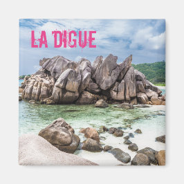 Anse Cocos Seychelles La Digue Beach-gåva Magnet