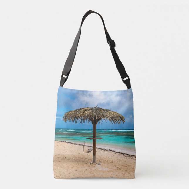 Anse des Rochers strand Axelväska (Baksida)