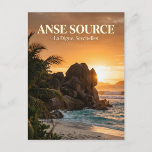 Anse Source d'Argent, La Passe, La Digue Vykort