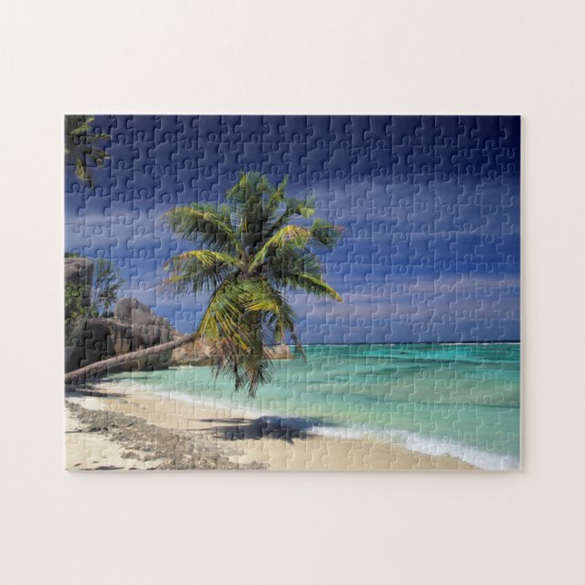 Anse Sourse D'Argent Beach, La Digue Pussel (Horisontell)