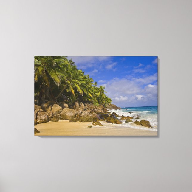 Anse Victorin Beach 4 Canvastryck (Framsida)