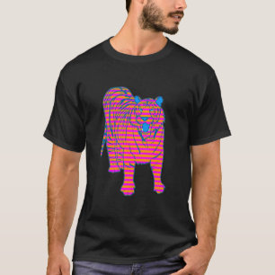 ANSEENDE för TIGER för COREY-TIGER80-tal RANDIGT Tee