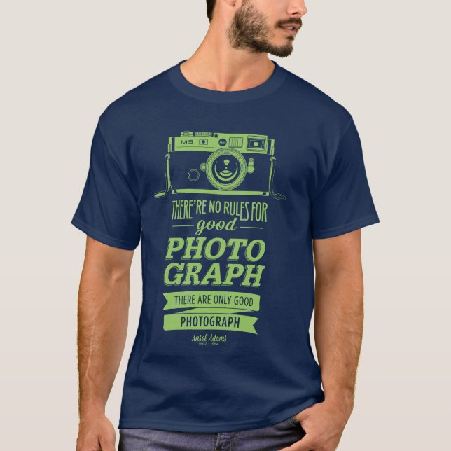 Ansel Adams citationstecken T Shirt (Framsida)