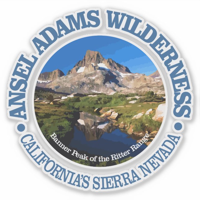 Ansel Adams Wilderness Klistermärken (Framsida)