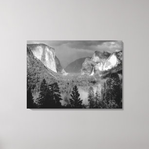 ANSEL ADAMS - Yosemite Dal, Thunderstorm (1949) Canvastryck
