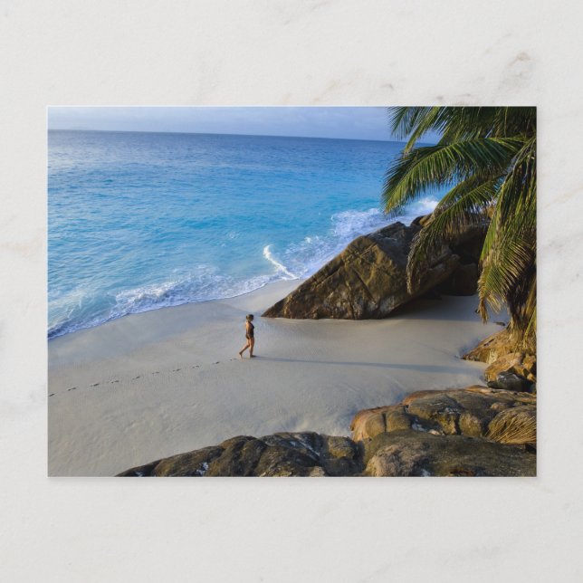 Ansi Victorin Beach, Fregate Island Vykort (Framsida)