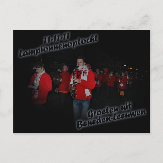 Ansichtkaart Lampionnenoptocht Vykort (Framsida)