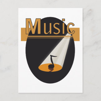 ansichtkaart "Music"-design Vykort