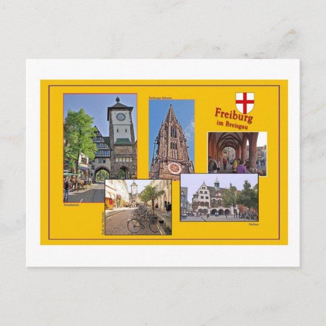 Ansichtskarte Freiburg im Breisgau Vykort (Framsida)