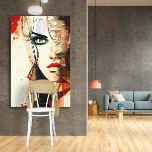 Ansikte - 002 canvastryck