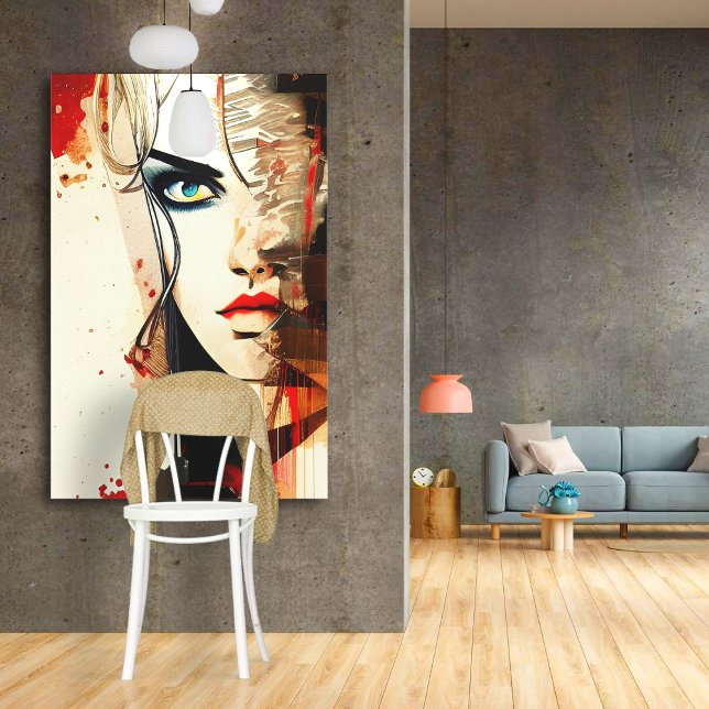 Ansikte - 002 canvastryck (Skapare uppladdad)