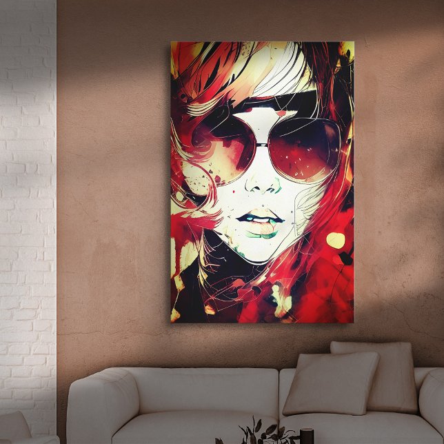 Ansikte - 004 canvastryck (Skapare uppladdad)