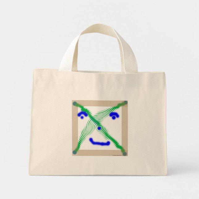 Ansikte 11-fack mini tygkasse (Framsidan)