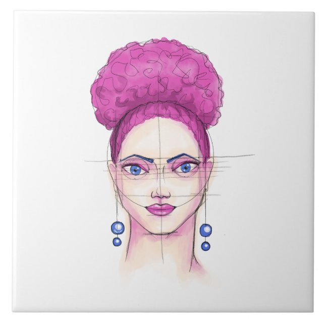 Ansikte 11 kakelplatta (Framsidan)