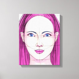 Ansikte 14 canvastryck