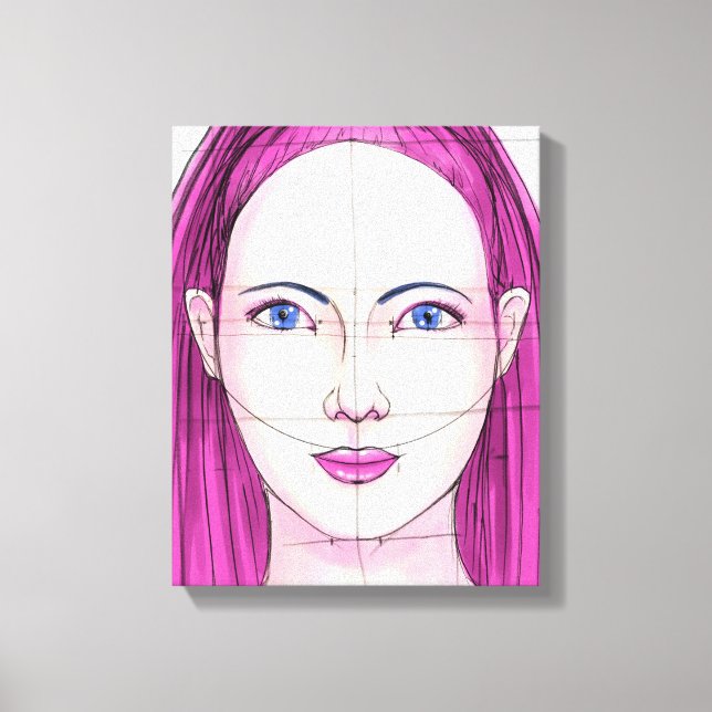 Ansikte 14 canvastryck (Framsida)