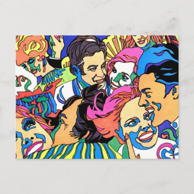 Ansikte 1970 vykort (Framsida)