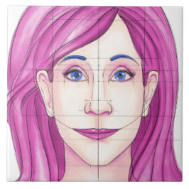 Ansikte 31 kakelplatta