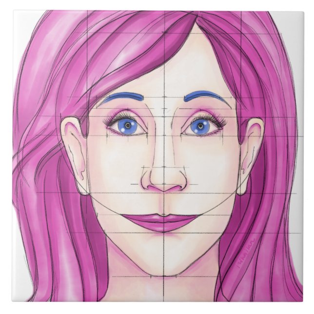 Ansikte 31 kakelplatta (Framsidan)