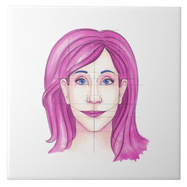 Ansikte 31 kakelplatta (Framsidan)