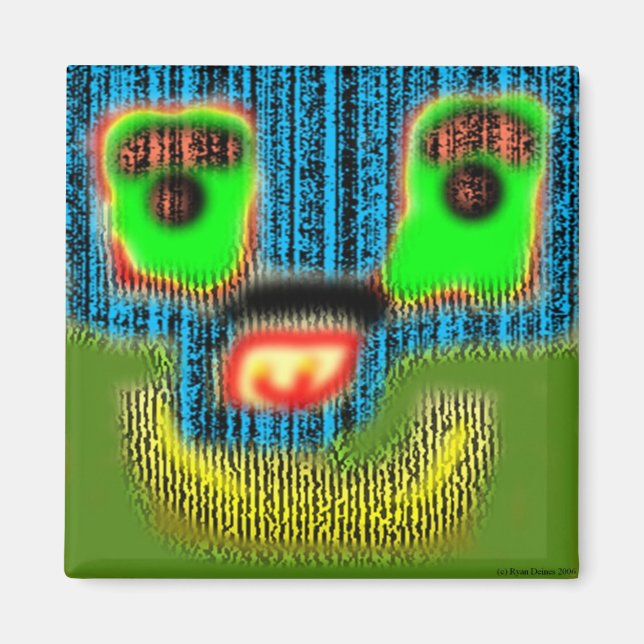 Ansikte 8 magnet (Framsidan)