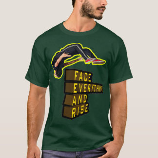 Ansikte allt och stiga upp t shirt