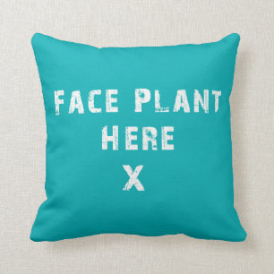 Ansikte anläggning här Pillow Kudde