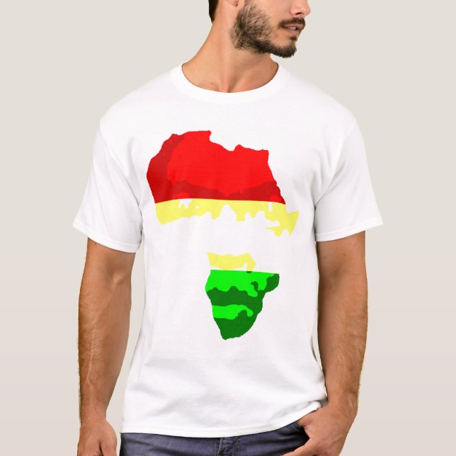 Ansikte av afrikan tee shirt (Framsida)