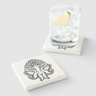 Ansikte av Cthuda - marmorunderlägg Underlägg Sten