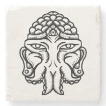 Ansikte av Cthuda - marmorunderlägg