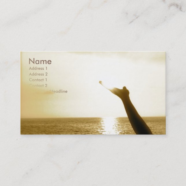 Ansikte av gudflyg visitkort (Framsida)