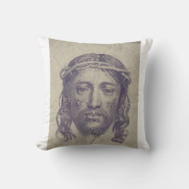 Ansikte av Kristus på St Veronicas Veil Heliga Ans Kudde