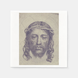 Ansikte av Kristus på St Veronicas Veil Heliga Ans Pappersservett
