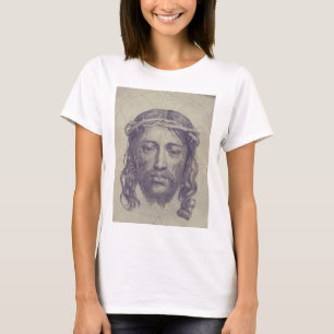 Ansikte av Kristus på St Veronicas Veil Heliga Ans T Shirt