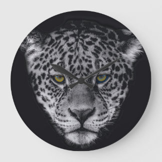Ansikte av leopard stor klocka
