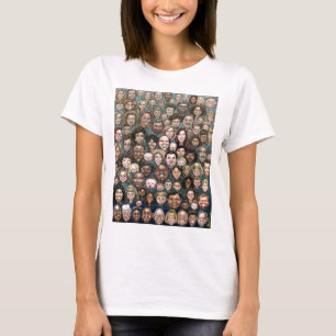 Ansikte av mänsklighet tee shirt