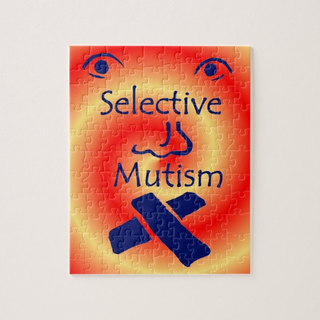 Ansikte av selektiv mutism-pussel pussel (Vertikal)