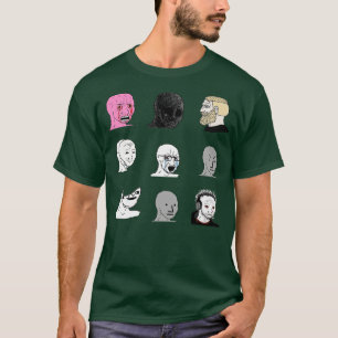 Ansikte av utgåva av 4chan Starter Pack NPC T Shirt