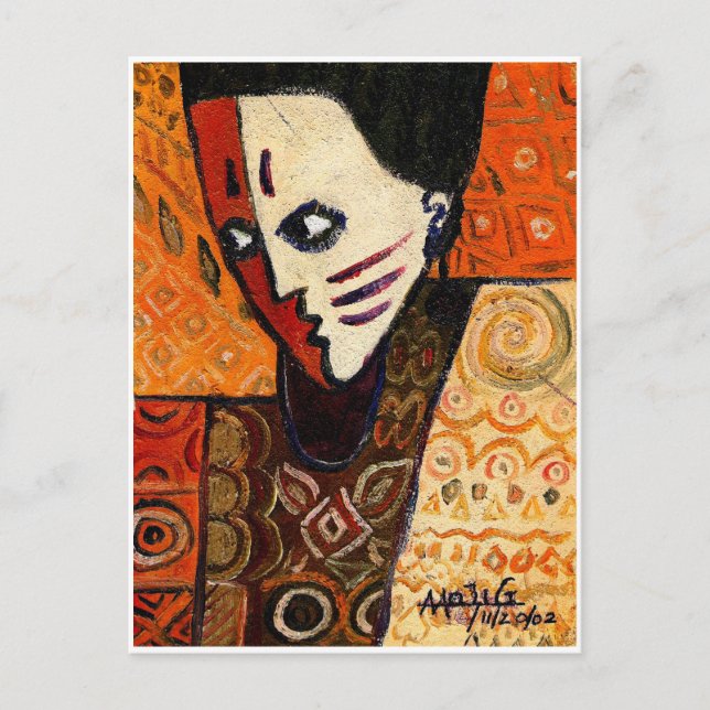 ansikte av vykort för AFRIKA (Framsida)