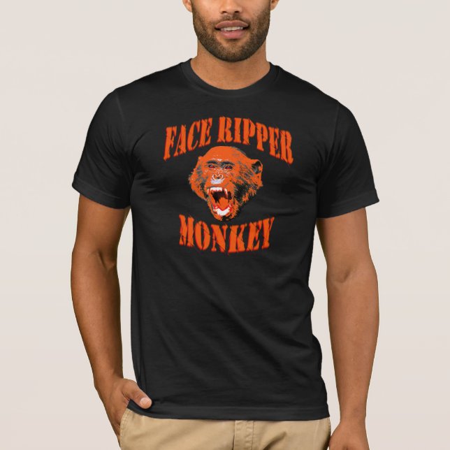 Ansikte-Baddare apa (orangen) Tee Shirt (Framsida)