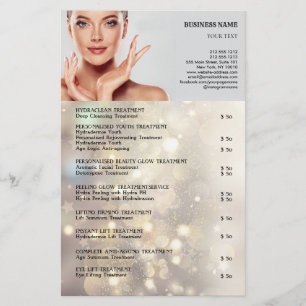 ANSIKTE BEHANDLING Beauty Salon flyer