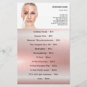ANSIKTE BEHANDLING Beauty Salon flyer