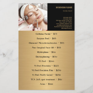 ANSIKTE BEHANDLING Beauty Salon flyer