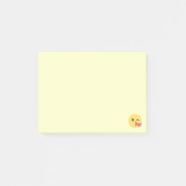 Ansikte Blowing a Kiss Emoji Post-it Block
