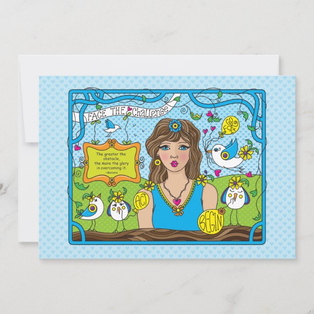 Ansikte Challenge_Flat Card 7" x5" (Framsida)