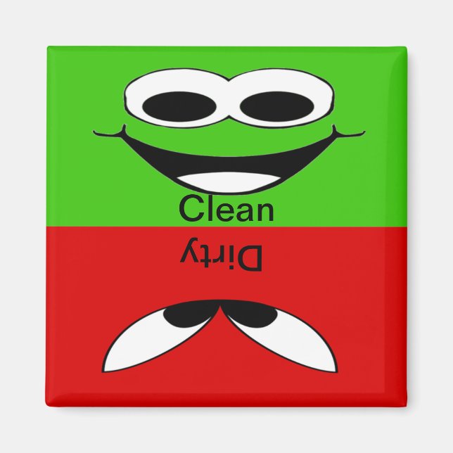 Ansikte Clean och Dirty Magnet (Framsidan)