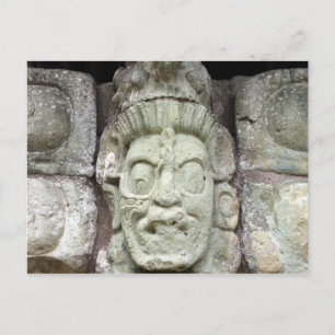ansikte copán vykort
