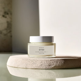 Ansikte Cream Smala Burk-etikett Returadress Etikett