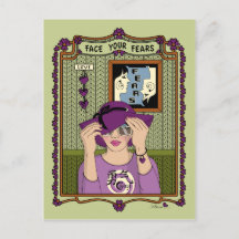 Ansikte din rädsla_A_-vykort